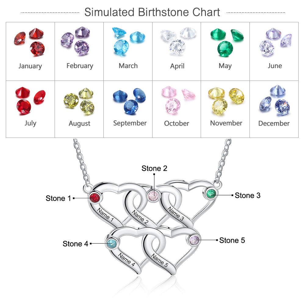 Rhodium Plated Heart Shape Necklace