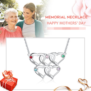 Rhodium Plated Heart Shape Necklace