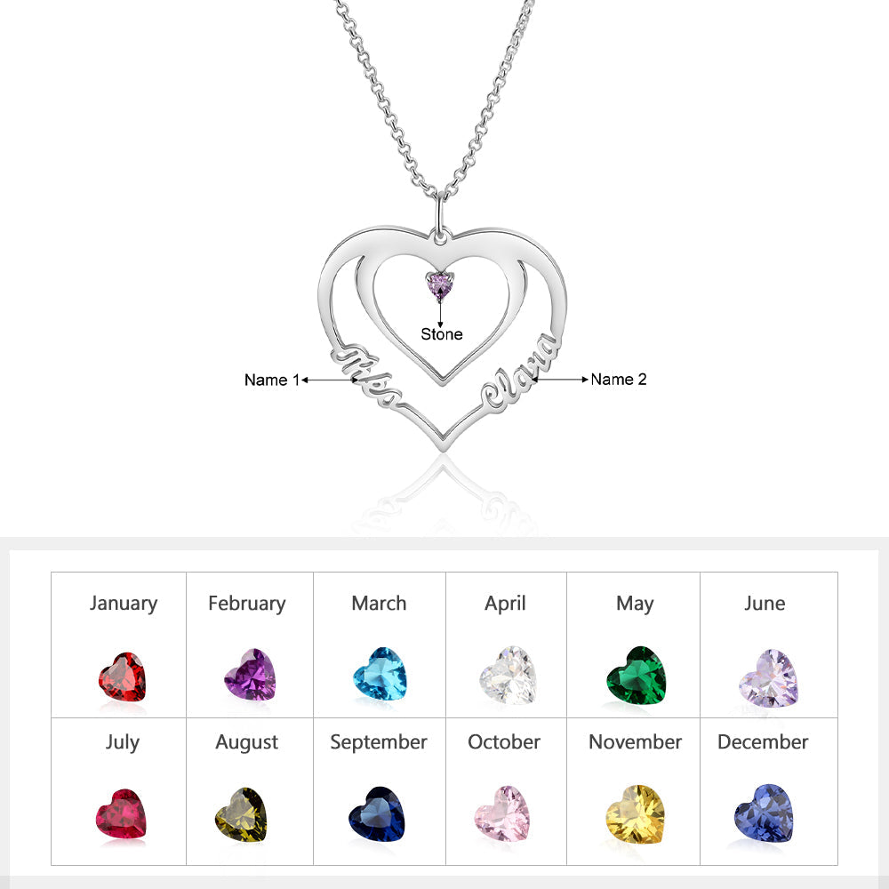 Custom Personalized Rhodium Plated Name Necklace