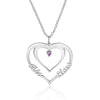 Custom Personalized Rhodium Plated Name Necklace