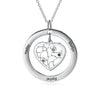 Personalized Stainless Steel Heart Shape Tree Necklace