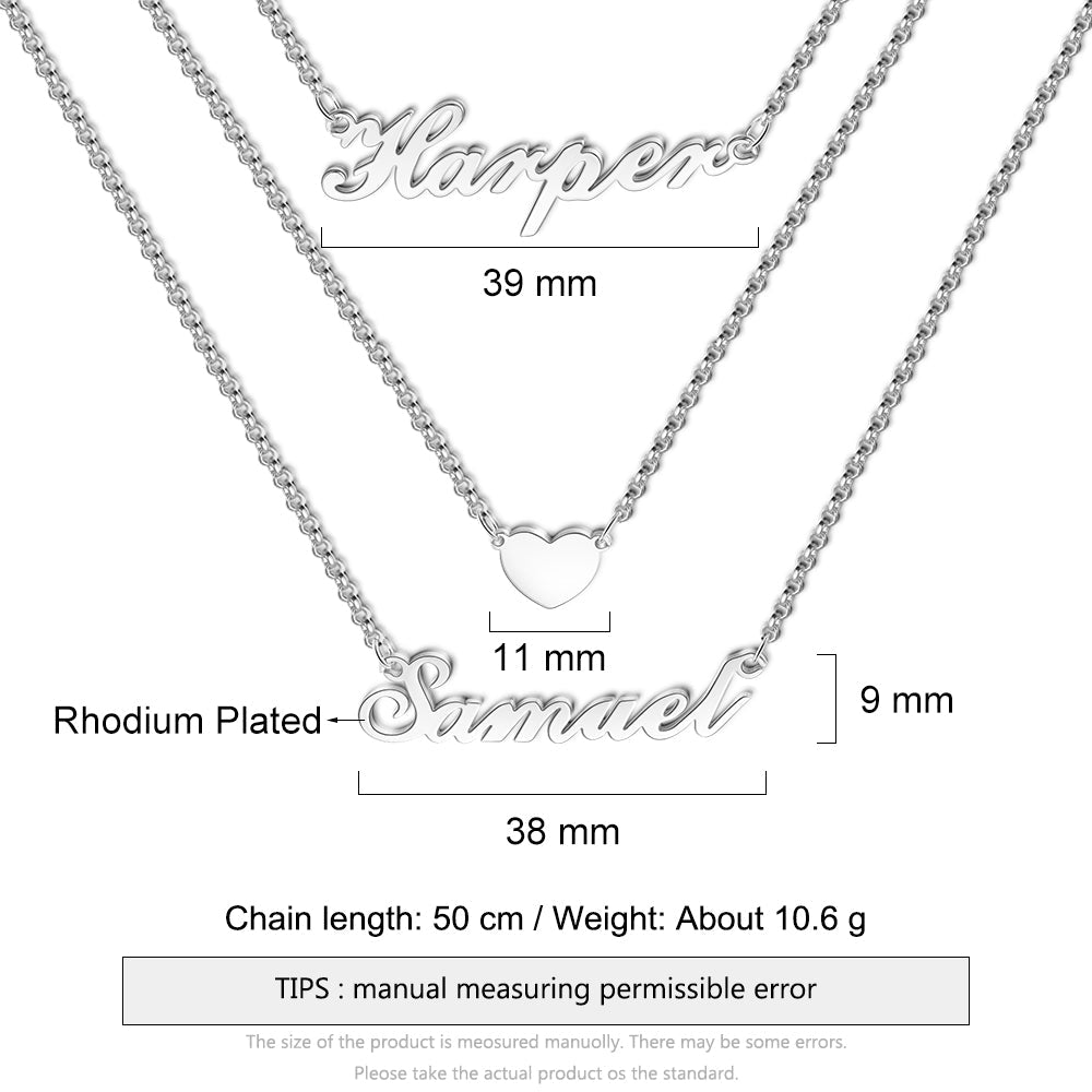 Personalized Multi-Chain Name Necklace