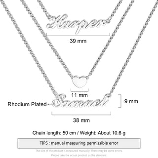 Personalized Multi-Chain Name Necklace