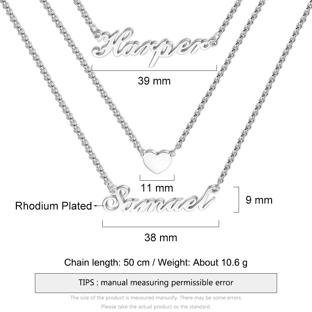 Personalized Multi-Chain Name Necklace