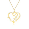 Personalized Gold Plated Heart Name Necklace