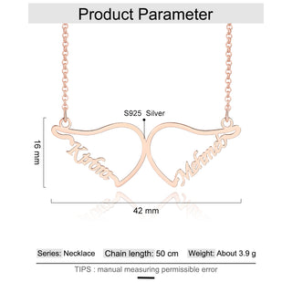 Personalized 925 Sterling Silver Name Necklace