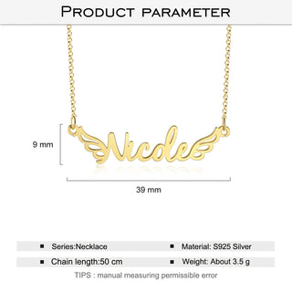 Personalized 925 Sterling Silver Name Necklace
