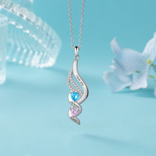 Rhodium Plated Mother Necklace