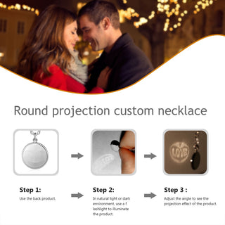 S925 silver Projection Custom Necklace