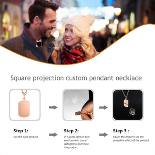 Personalized S925Silver Projection Necklace