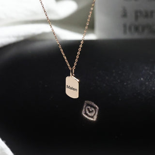 Personalized S925Silver Projection Necklace