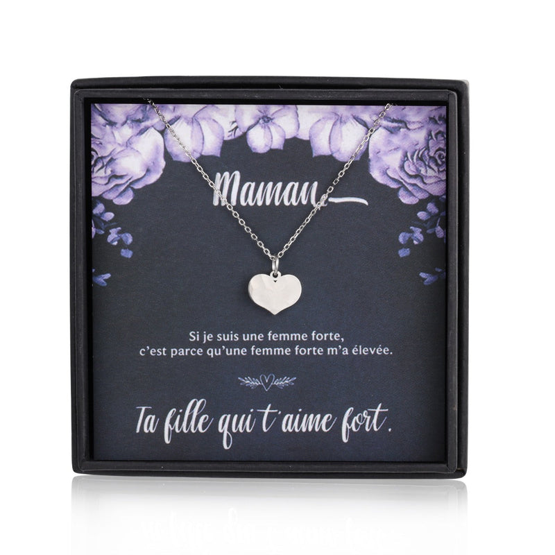 Personalized S925 Silver Projection Heart Necklace