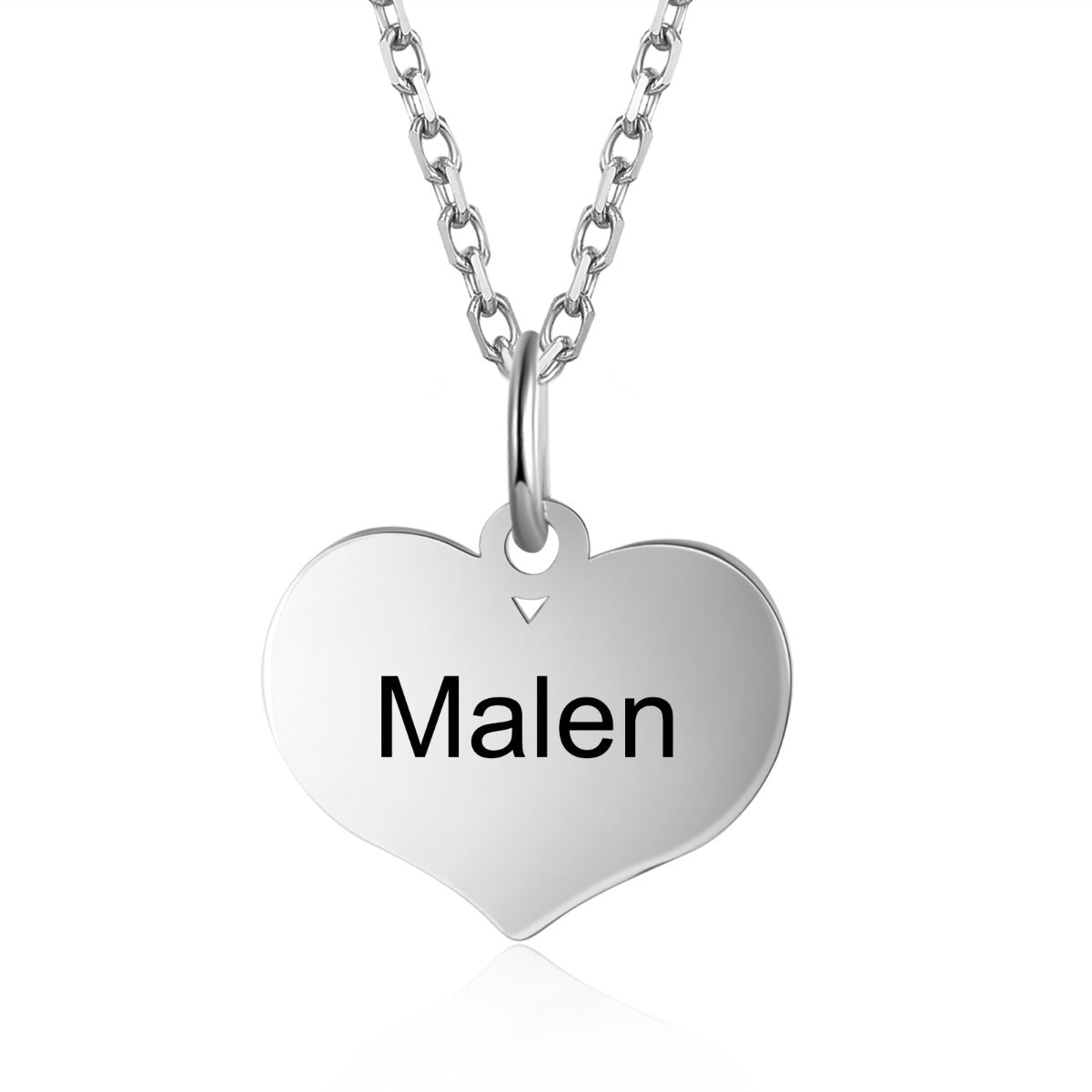 Personalized S925 Silver Projection Heart Necklace