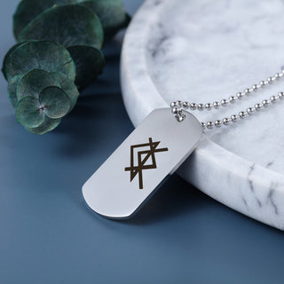 Personalized Shield Pendant Necklace