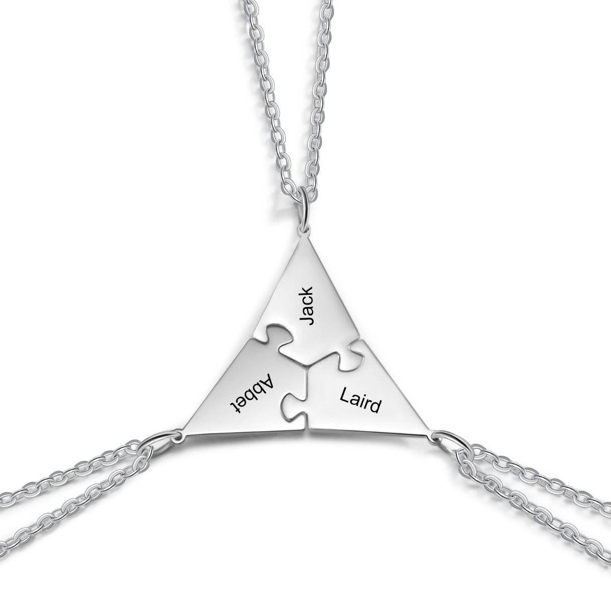 Personalized Titanium Steel Puzzle Necklaces