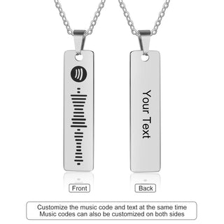 Personalized Stainless Steel Spotify Code Necklace