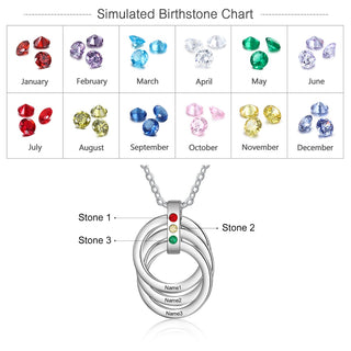 Rhodium Plated mutli-Circle Necklace