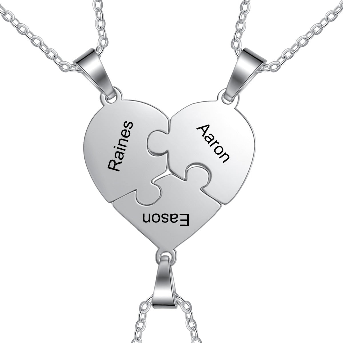 Stainless Steel Peresonalized Name Heart Shape Necklace