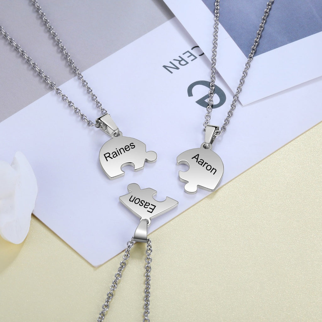 Stainless Steel Peresonalized Name Heart Shape Necklace