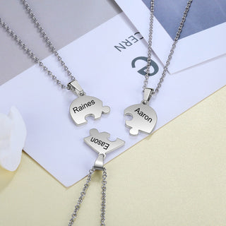 Stainless Steel Peresonalized Name Heart Shape Necklace