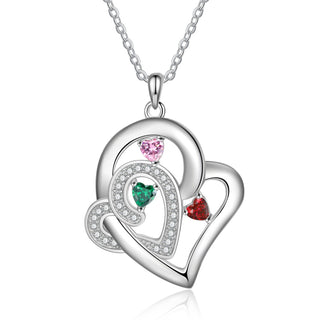 Birthstone Heart Shape Pendant Necklace