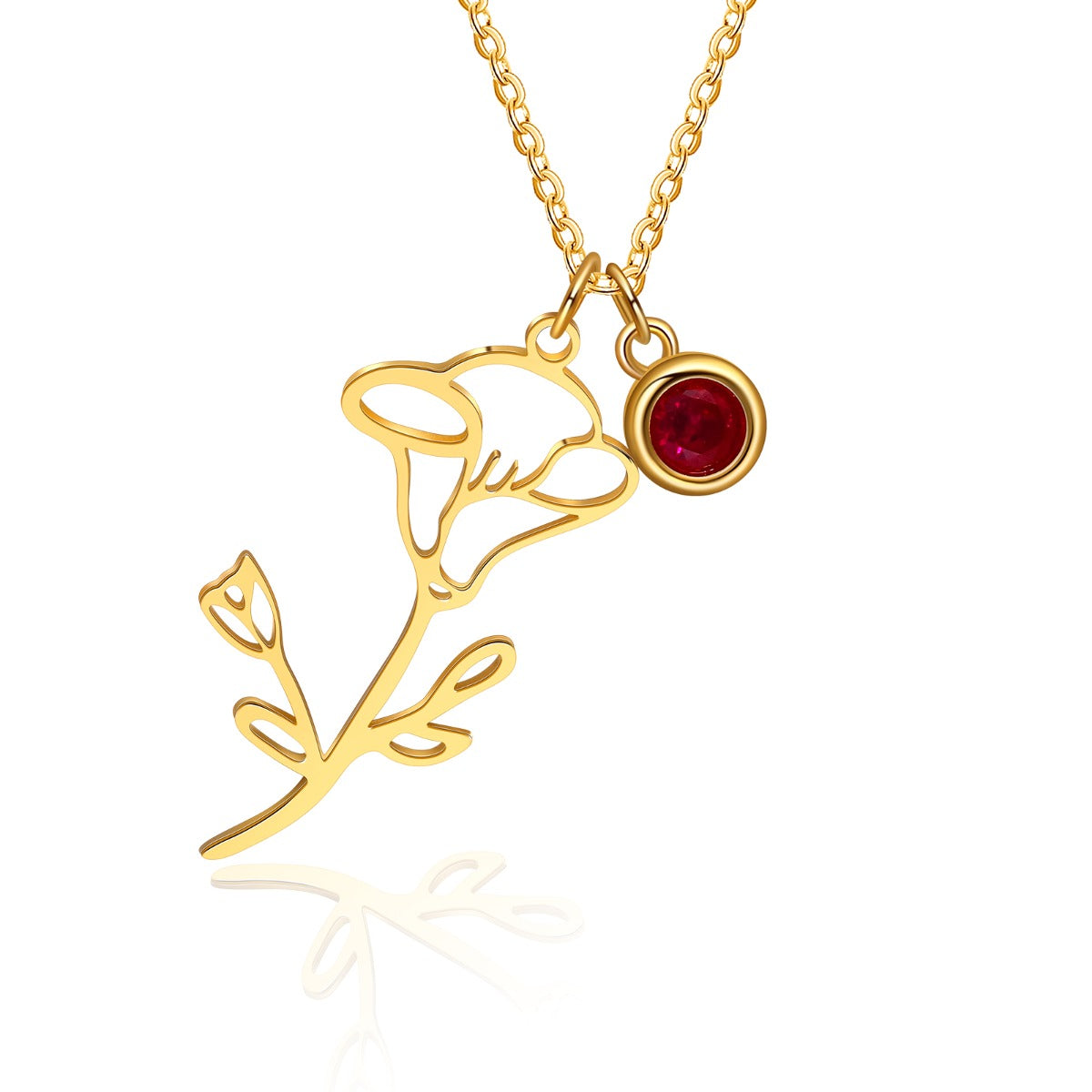 Birth Flower Thread Cutting Birth Stone