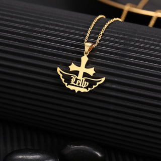 Personalized Rhodium Plated Name Necklace