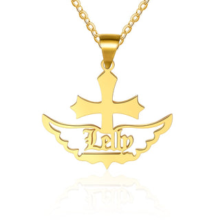 Personalized Rhodium Plated Name Necklace