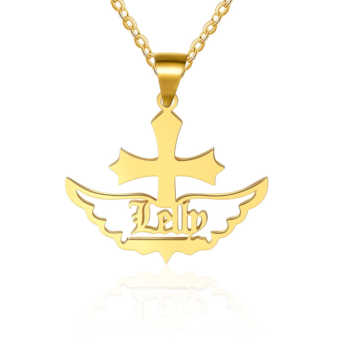 Personalized Rhodium Plated Name Necklace