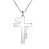 Personalized Cross Pendant Name Necklace