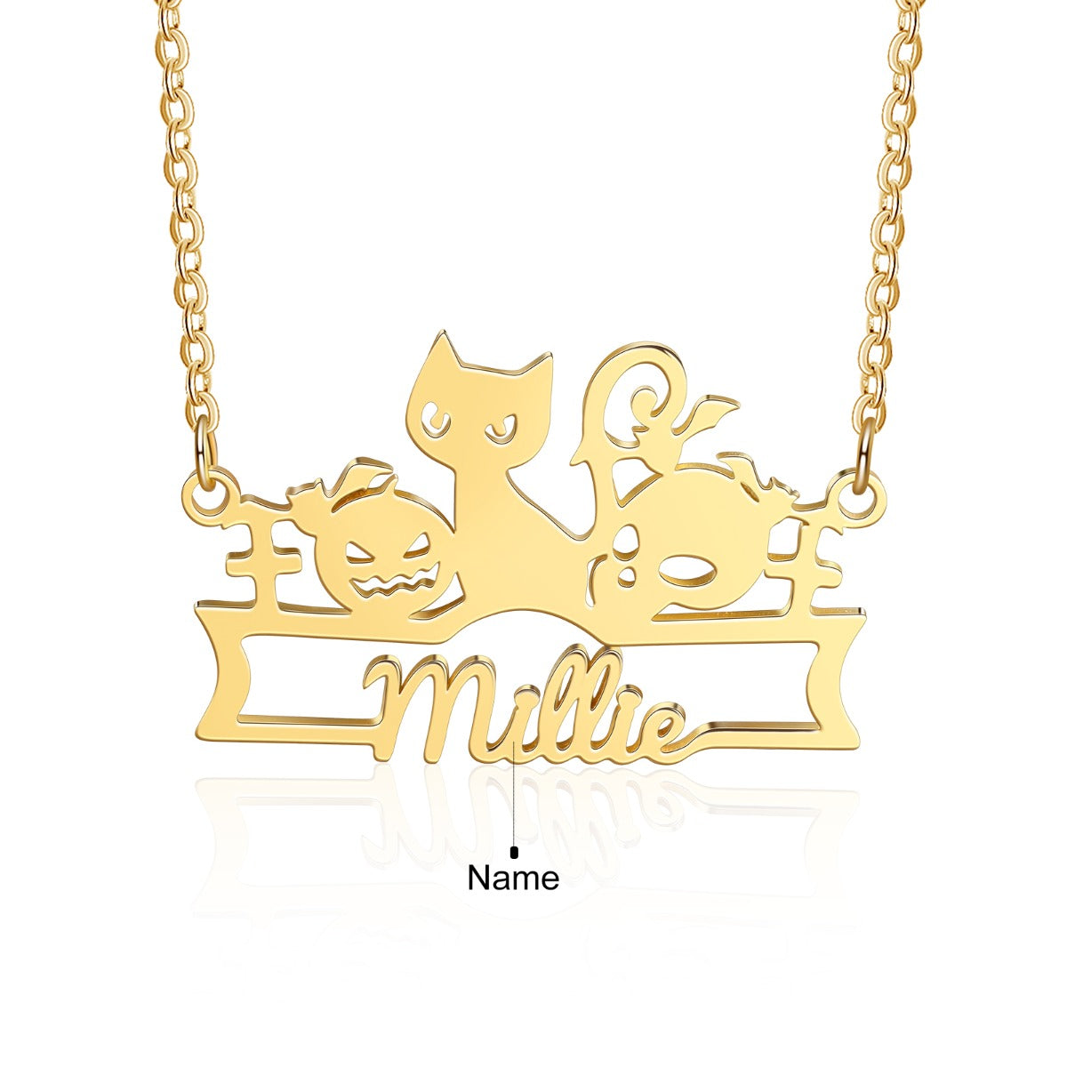 Halloween Name Necklace
