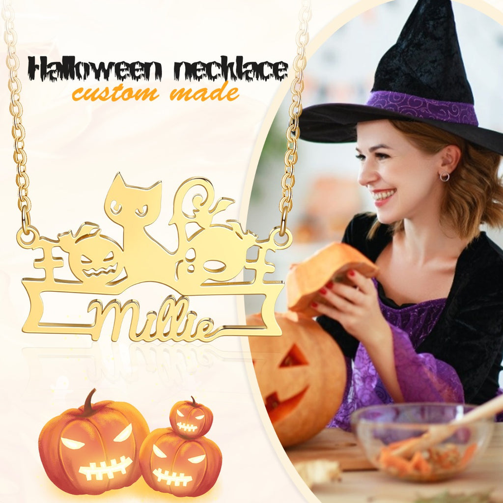 Halloween Name Necklace