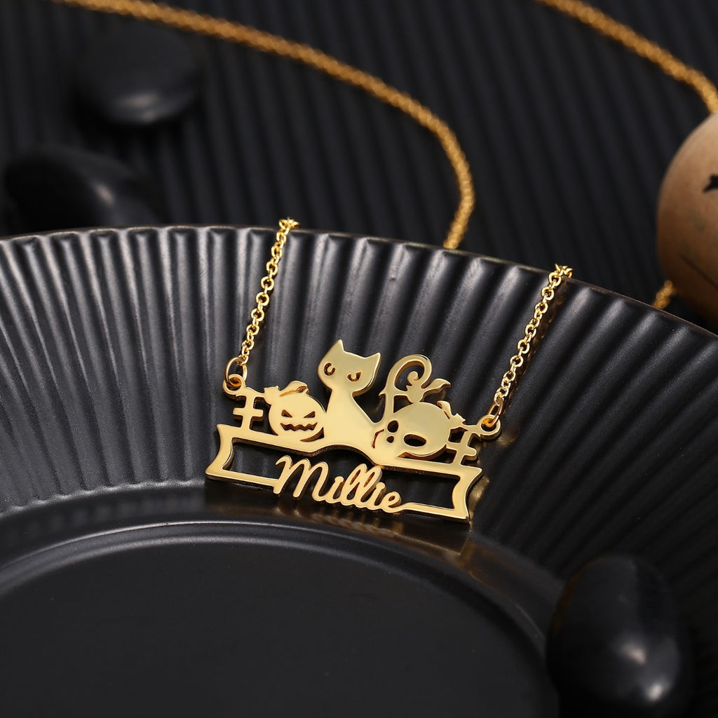 Halloween Name Necklace