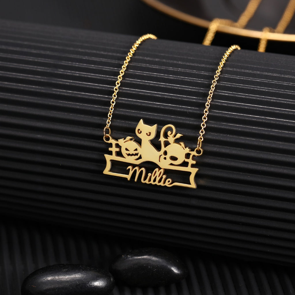 Halloween Name Necklace