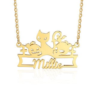 Halloween Name Necklace