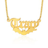 Personalized Rhodium Plated Necklace