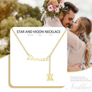 Personalized Rhodium Plated Name Necklace