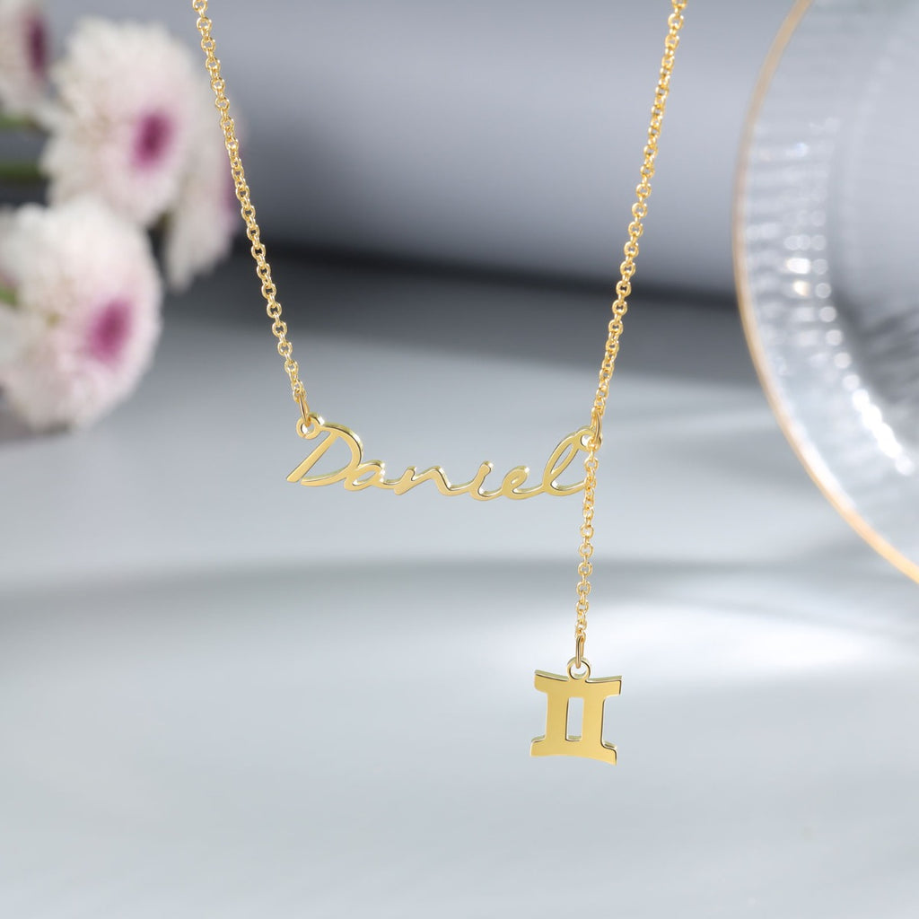 Personalized Rhodium Plated Name Necklace