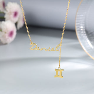 Personalized Rhodium Plated Name Necklace