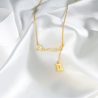 Personalized Rhodium Plated Name Necklace