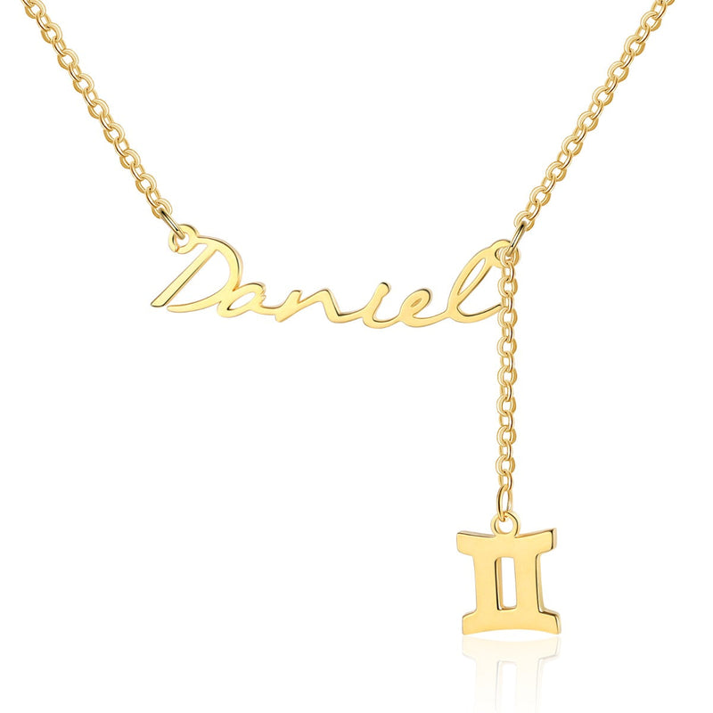 Personalized Rhodium Plated Name Necklace
