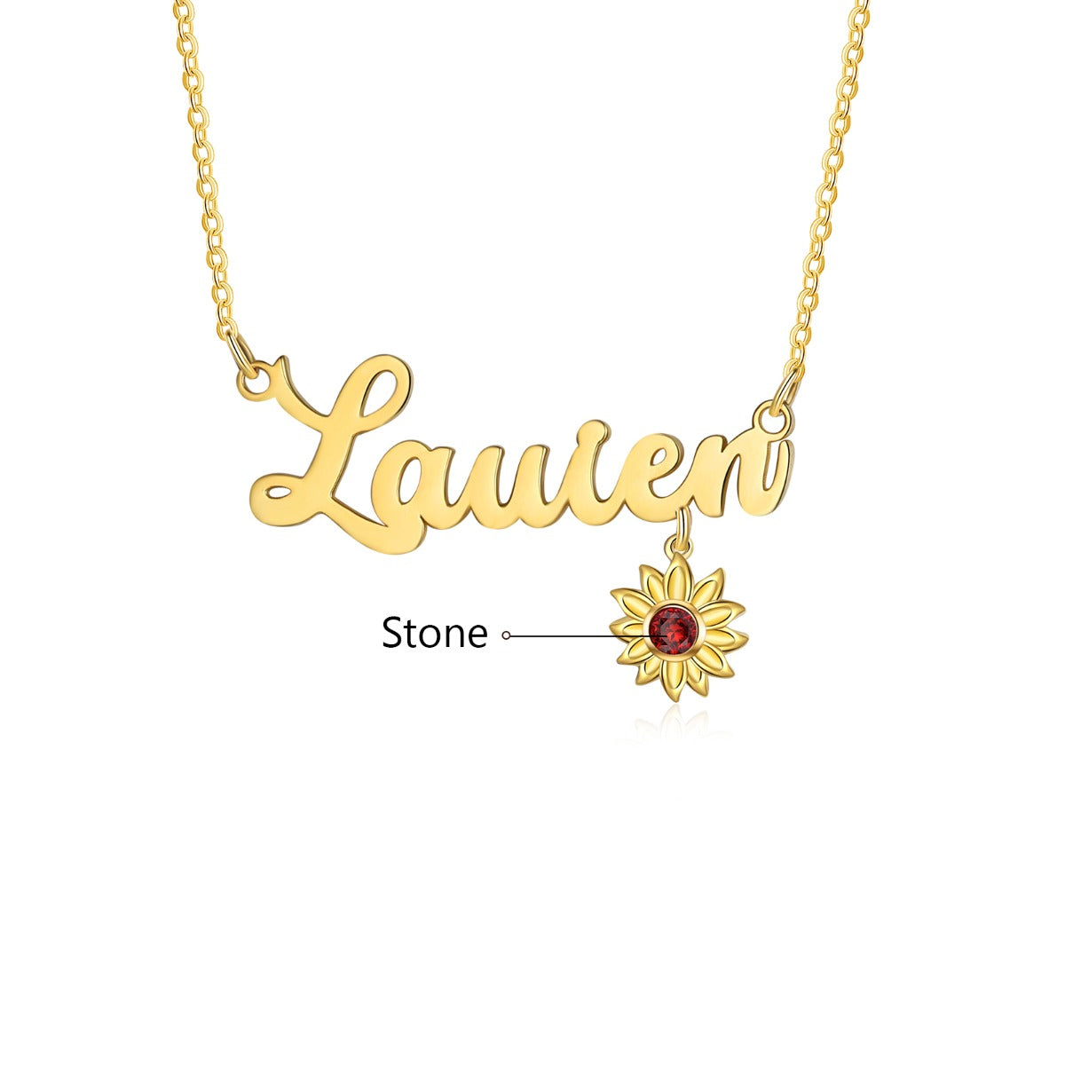 Line Cut Name Custom Necklace