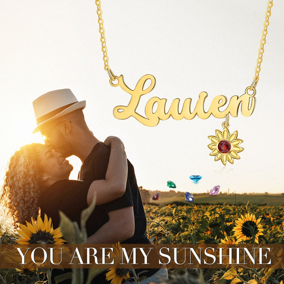 Line Cut Name Custom Necklace