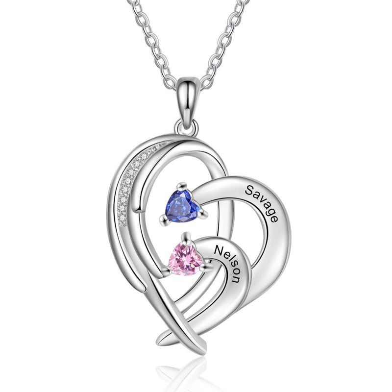 Copper Birthstone Heart Shape Necklace