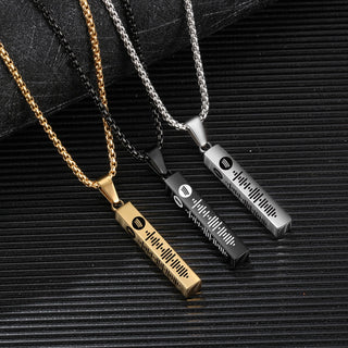 Personalized Stainless Steel Bar Necklace