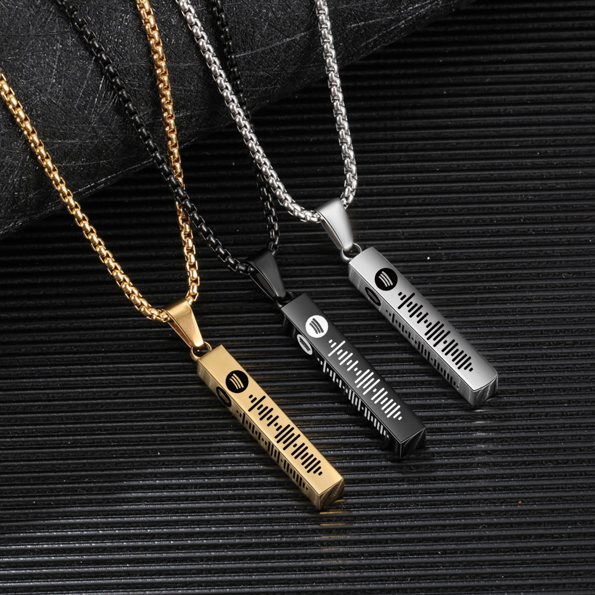 Personalized Stainless Steel Bar Necklace