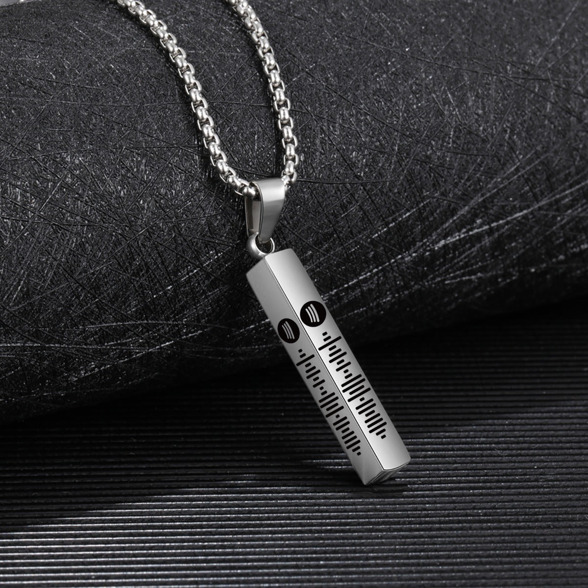 Personalized Stainless Steel Bar Necklace