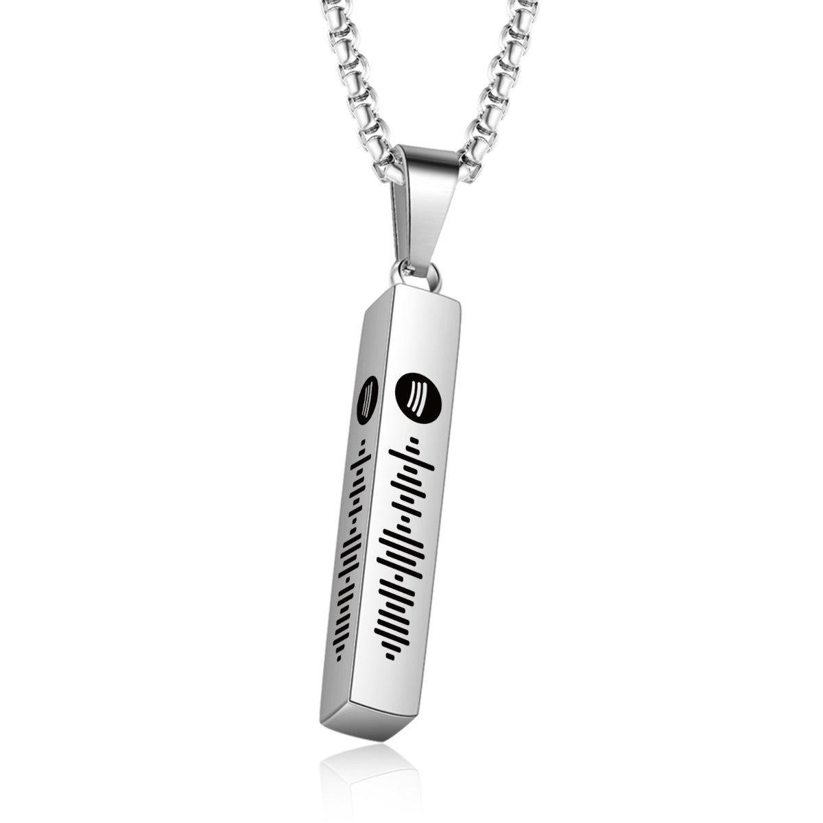 Personalized Stainless Steel Bar Necklace
