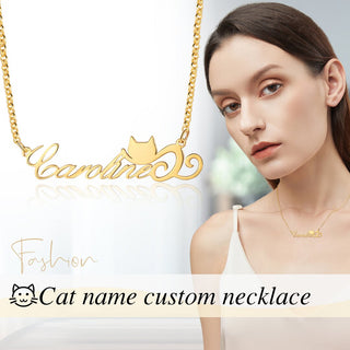 Personalized Rhodium Plated Name Custom Necklace
