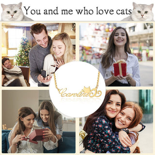 Personalized Rhodium Plated Name Custom Necklace